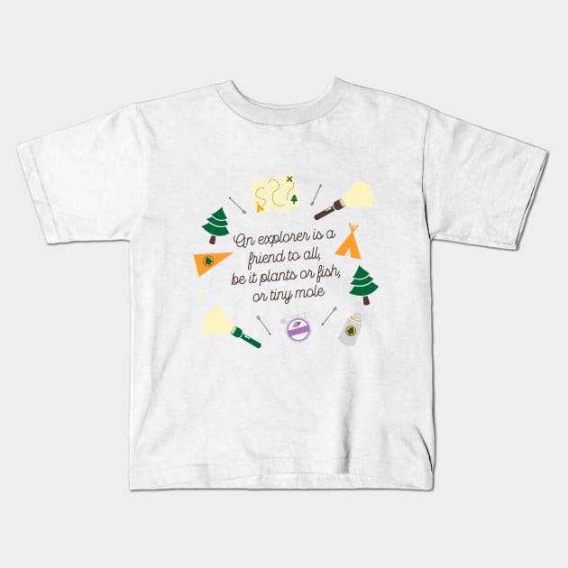 UP! Wilderness Explorer Kids T-Shirt by jordihales